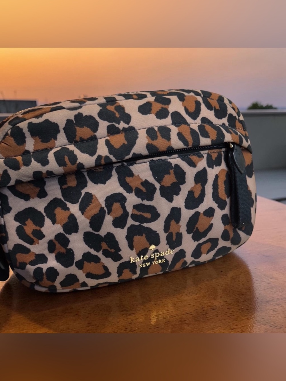 kate spade Leopard-Print Crossbody Bag in Brown and Black